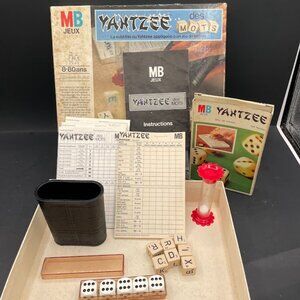 1979 Milton Bradley France Yahtzee des Mots and Classic Yahtzee French Complete